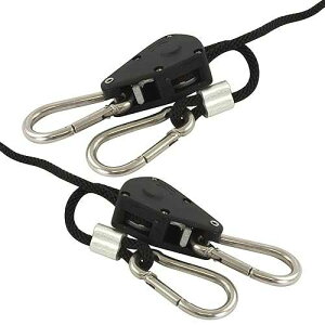 Apollo Horticulture Stainless Steel 1/8 Adjustable Grow Light Rope Hanger