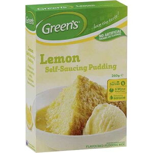�O���[���Y������ �Z���t���C�W���O�v�����~�b�N�X 260g Greens Green's Lemon Self-Raising Pudding Mix 260g.