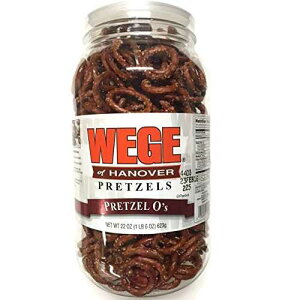 Wege Circle Pretzel O's�A�ۂ������v���b�c�F���A22�I���X�B���� Wege Of Hanover Wege Circle Pretzel O's, Round Salted Pretzels, 22 Oz. Barrel