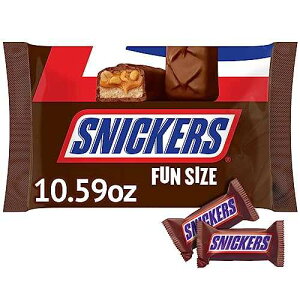 SNICKERS NFL Football Fun Size Chocolate Candy Bars, 10.59 oz Bag