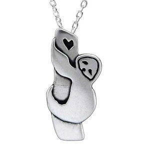 Mark Poulin Sterling Silver Tree Sloth Necklace on Adjustable Sterling Silver Chain 16 18 20 Inch 925 Charm Jewlety