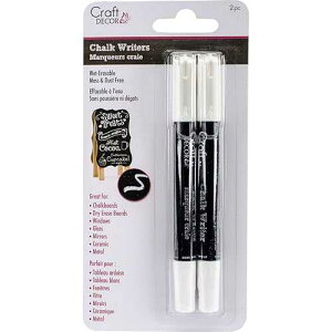 Multicraft Imports Craft Decor CD961A Chalk Writer (2 Pack), White