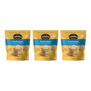Sonoma Creamery - Cheese Crisps, Parmesan, 10 Oz (3 Count) | High Protein | Low Carb | Gluten Free | Keto-Friendly