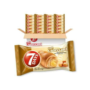 7 Days 7Days Soft Croissant, Caramel Dulce De Leche Filling, Perfect Breakfast Pastry or Snack, Non-GMO (Pack of 24)