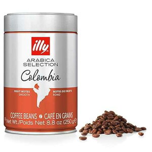 illy Whole Bean Coffee - Perfectly Roasted ? Colombia Medium Roast ? Smooth Taste, Notes of Fruit ? Fruit Notes - 100% Arabica Beans - No Preservatives ? 8.8 Ounce