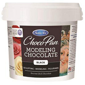 サテンアイスチョコパン ブラックモデリングチョコレート、5ポンド Satin Ice ChocoPan Black Modeling Chocolate, 5 Pounds