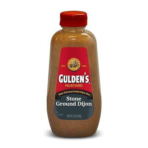 GULDEN'S Stone Ground Dijon Mustard Squeeze Bottle, 12 oz. (Pack of 12)