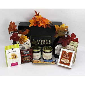 Gift Basket Village Gourmet Breakfast Basket: Pancake Mix, Syrup, Jams, Cookies, Candied Nuts, Biscotti, Dried Fruit, Perfect Morning Delight, 12x9x3�h, 6.38 lbs
