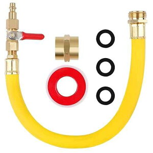 Hromee RV Winterize Sprinkler System Kit for Motorhome Boat Camper and Travel Trailer: Air Compressor Quick-Connect Plug to 3/4 Garden Hose Faucet Blow Out Adapter Fitting with Valve