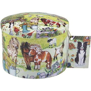 Gardiners of Scotland Handmade Fudge 200g Round Tin, Fun on the Farm Dairy Cream Cream Fudge