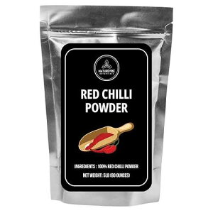Red Chilli Powder 5lbs by Naturevibe Botanicals | Capsicum annuum | Non GMO & Gluten Free Whole Red Chilli Ground | Adds Flavor and Spice (80 ounces)