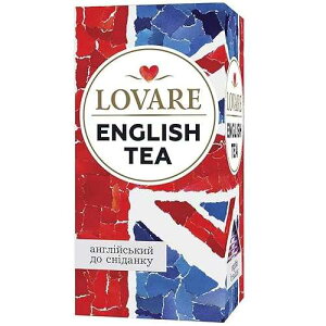 �����@�[�� �C���O���b�V�� �u���b�N�t�@�X�g �g���u�����h 24 �e�B�[�o�b�O Lovare English Breakfast Black Tea Blend 24 Tea Bags