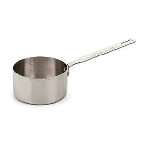 RSVP International Endurance (MEA-200) Stainless Steel Measuring Pan Scoop, 2 Cups | Dry or Liquid | Baking or Cooking | Perfect for Feeding Pets, Cat Dog Food, Bird Seed, etc. | Dishwasher Safe