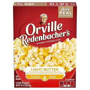 Orville Redenbacher's Orville Redenbacher�fs Microwave Popcorn, Light Butter Flavor, 4g Fiber Per Serving, 2.7 oz., 6-Count