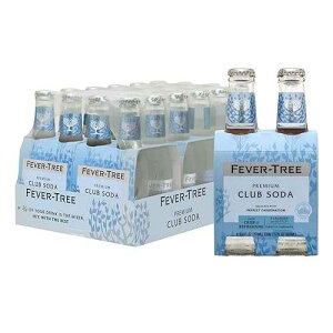 Fever-Tree Premium Club Soda, No Artificial Sweeteners, Flavourings or Preservatives, 6.8 Fl Oz (Pack of 24), Clear (A500115)