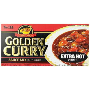 S&B �S�[���f���J���[�\�[�X�~�b�N�X�A�G�N�X�g���z�b�g�A8.4�I���X S&B Golden Curry Sauce Mix, Extra Hot, 8.4-Ounce
