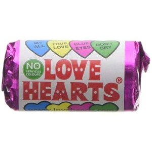�X�E�B�[���Y �}�g���[ �~�j ���u �n�[�g ���[�� 50 Swizzels Matlow Mini Love Heart Rolls 50