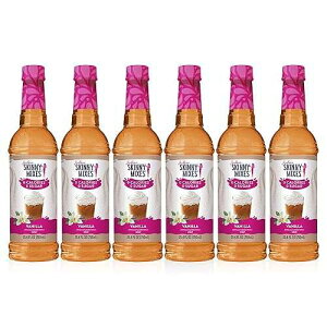 Jordan's Skinny Mixes Jordan's Skinny Syrups Sugar Free Coffee Syrup, Vanilla Flavor Drink Mix, Zero Calorie Flavoring for Chai Latte, Protein Shake, Food and More, Gluten Free, Keto Friendly, 25.4 Fl Oz, 1 Pac