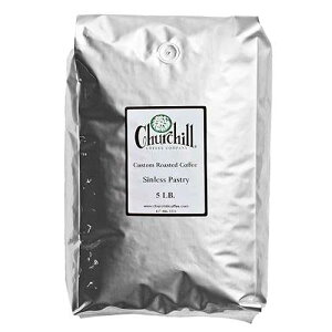 �`���[�`�� �R�[�q�[ �V�����X �y�X�g���[ 5 �|���h - �ۂ��Ɠ� Churchill Coffee Company Churchill Coffee Sinless Pastry 5 lb - Whole Bean