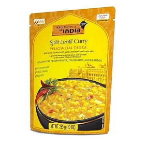 Kitchens Of India Ready To Eat �C�G���[ �_�� �^�b�J�A���������Y���J���[�A10 �I���X�� (6 �p�b�N) Kitchens Of India Ready To Eat Yellow Dal Tadka, Split Lentil Curry, 10-Ounce Boxes (Pack of 6)