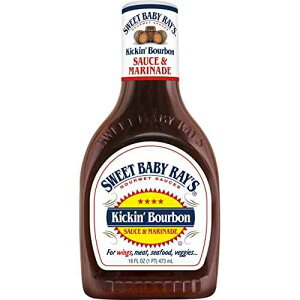 �X�C�[�g �x�C�r�[ ���C�Y �E�B���O �\�[�X & �O���[�Y �L�b�L�� �o�[�{�� Sweet Baby Ray's Sauce and Marinade, Kickin' Bourbon , 16 OZ