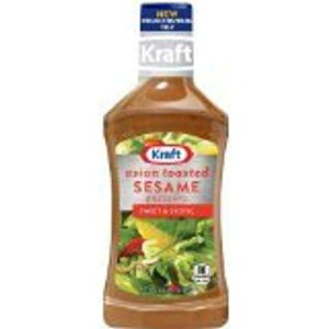 Kraft Asian Toasted Sesame Dressing & Marinade, 16-ounce Plastic Bottles (Pack of 2)