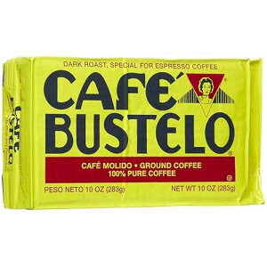 �J�t�F �o�X�e�� �R�[�q�[ �G�X�v���b�\�A10�I���X�̃����K Cafe Bustelo Coffee Espresso, 10 oz Bricks