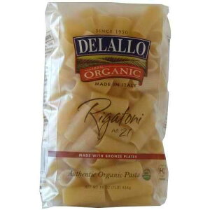 �f���b�� �p�X�^ �Z�����i ���K�g�[�j O�A16 �I���X DELALLO PASTA SEMOLINA RIGATONI O, 16 OZ