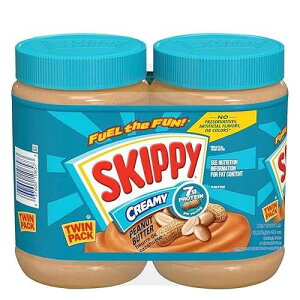 �X�L�b�s�[ �i�`������ �s�[�i�b�c �o�^�[�A�N���[�~�[�A40 �I���X (2 �J���b�g) Skippy Natural Peanut Butter, Creamy, 40 oz (2 ct)