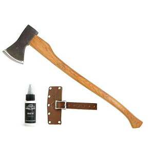 1844 Helko Werk Germany Traditional Bavarian Woodworker - Made in Germany Heavy Duty Felling and Cutting Axe, Large German Forest Axe - Head 3.5 lbs, Handle 31 in. (Bavarian) #13566