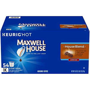 Maxwell House �~�f�B�A�� ���[�X�g �L���[���O K �J�b�v �R�[�q�[ �|�b�h (54 ��) Maxwell House Medium Roast Keurig K Cup Coffee Pods (54 Count)