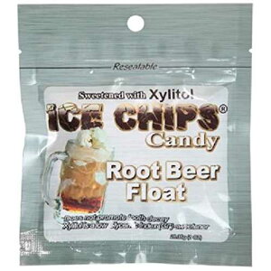 New! Ice Chips Candy in Re-sealable Pouches (Root Beer Float, 12-Pack)