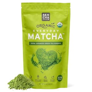 SENCHA NATURALS SEN CHA Naturals Organic Everyday Matcha Powder, Authentic Japanese Green Tea, Premium First & Second Harvest Culinary and Ceremonial Grade Matcha Powder, Lattes & Baking, 12oz Bag (1 Pack)