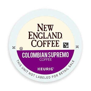 New England Coffee Colombian Supremo Medium Roast Single Serve Pods, 32ct Box (Pack of 4)