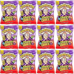 Warheads Chewy Cubes Mildly Sour Wildly Sweet Bag, 5 Ounce Bags - 12 Bags