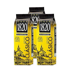 �J�t�F 1820 �����h - �R�X�^���J �O���� �O���E���h �v���~�A�� �R�[�q�[ - 4.4 �I���X / 125 gr - 3 �p�b�N Cafe 1820 Molido - Costa Rica Gourmet Ground Premium Coffee - 4.4 oz / 125 gr - 3 Pack