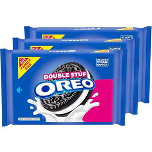 OREO �_�u���X�^�b�t �`���R���[�g�T���h�N�b�L�[ �t�@�~���[�T�C�Y 3�� OREO Double Stuf Chocolate Sandwich Cookies, Family Size, 3 Packs