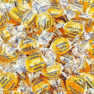 SUNNY ISLAND Sugar-Free Butterscotch Hard Candy | 1-Pound Bag - About 75 Pieces | Sugar Free Hard Candy Individually Wrapped | Smooth & Creamy Old School Butter Scotch Candies