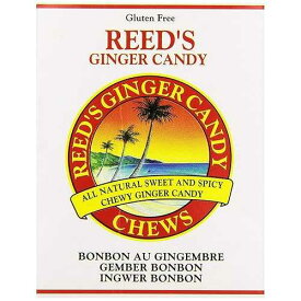Reed's, ジンジャーキャンディーチュー、2オンス Reeds Reed's, Ginger Candy Chews, 2 oz