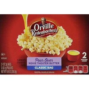 Orville Redenbacher's �O�����d�q�����W�|�b�v�R�[���A�v�A�I�[�o�[�A�f��كo�^�[�A2 �� (6 �p�b�N) Orville Redenbacher's Gourmet Microwave Popcorn, Pour-Over, Movie Theater Butter, 2-Count (Pack of 6)