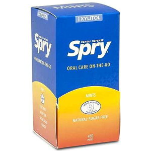 Spry �V���K�[�t���[ �L�V���g�[�� �~���g - 1 �p�b�N������ 225 �� Spry Fresh Natural Xylitol Stronger Longer Chewing Gum Dental Defense System Aspartame-Free Sugar Free Gum (Variety, 2 Count - Pack of 225)