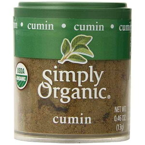 Simply Organic ���ӃN�~���V�[�h�A�I�[�K�j�b�N�F�� | 0.46�I���X | 2�p�b�N | �N�~�i���E�V�~�i�� L. Simply Organic Ground Cumin Seed, Certified Organic | 0.46 oz | Pack of 2 | Cuminum cyminum L.