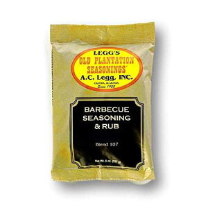AC Legg - �o�[�x�L���[�V�[�Y�j���O�ƃ��u - 8�I���X Old Plantation A.C. Legg - Barbecue Seasoning and Rub - 8 Ounce