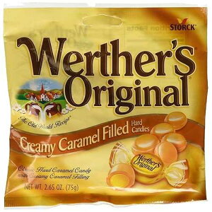 Werther's �I���W�i�� �N���[�~�[ �L������������n�[�h �L�����f�B�[ (2.65 �I���X) �V���O�� �p�b�N Storck Werther's Original Creamy Caramel Filled Hard Candies (2.65oz) Single Pack