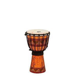 Toca TODJ-7TM Origins �V���[�Y ���[�v �`���[�j���O �E�b�h 7 �C���` �W�����x - �g���C�o�� �}�X�N Toca TODJ-7TM Origins Series Rope Tuned Wood 7-Inch Djembe - Tribal Mask