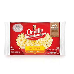 Orville Redenbacher's Orville Redenbacher�fs Microwave Popcorn, Butter Flavor, 3g Fiber Per Serving, 3.29 oz., 36-Count