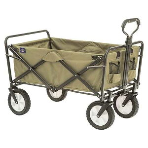 MacSports Mac Sports Folding Steel Frame Garden Utility Wagon Cart, Green (for Parts)