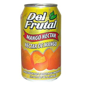 Del Frutal Mango Nectar 11.16 oz - Sabor Mango (Pack of 6)