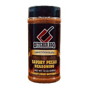 Butcher BBQ Savory Pecan Seasoning Barbeque Rub Spices Grilling and Roasting World Championship Winning Formula | Gluten Free | Tastes like Cooking Over Open Flame | Msg Free