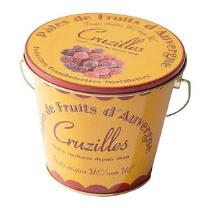 Cruzilles Pates de Fruits d'Auvergne �A���t�����X�Y�t���[�c�[���[�L�����f�B�[�l�ߍ��킹 �����ʓ��� (�l�ߍ��킹�A8.8�I���X) Cruzilles Pates de Fruits d�fAuvergne Imported Assorted French Fruit Jelly Candies in Metal T